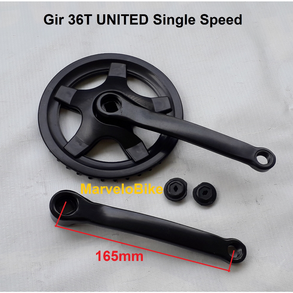 Jual Crank Gir Sepeda Lipat Bmx Fixie Mini T United Single Speed Shopee Indonesia