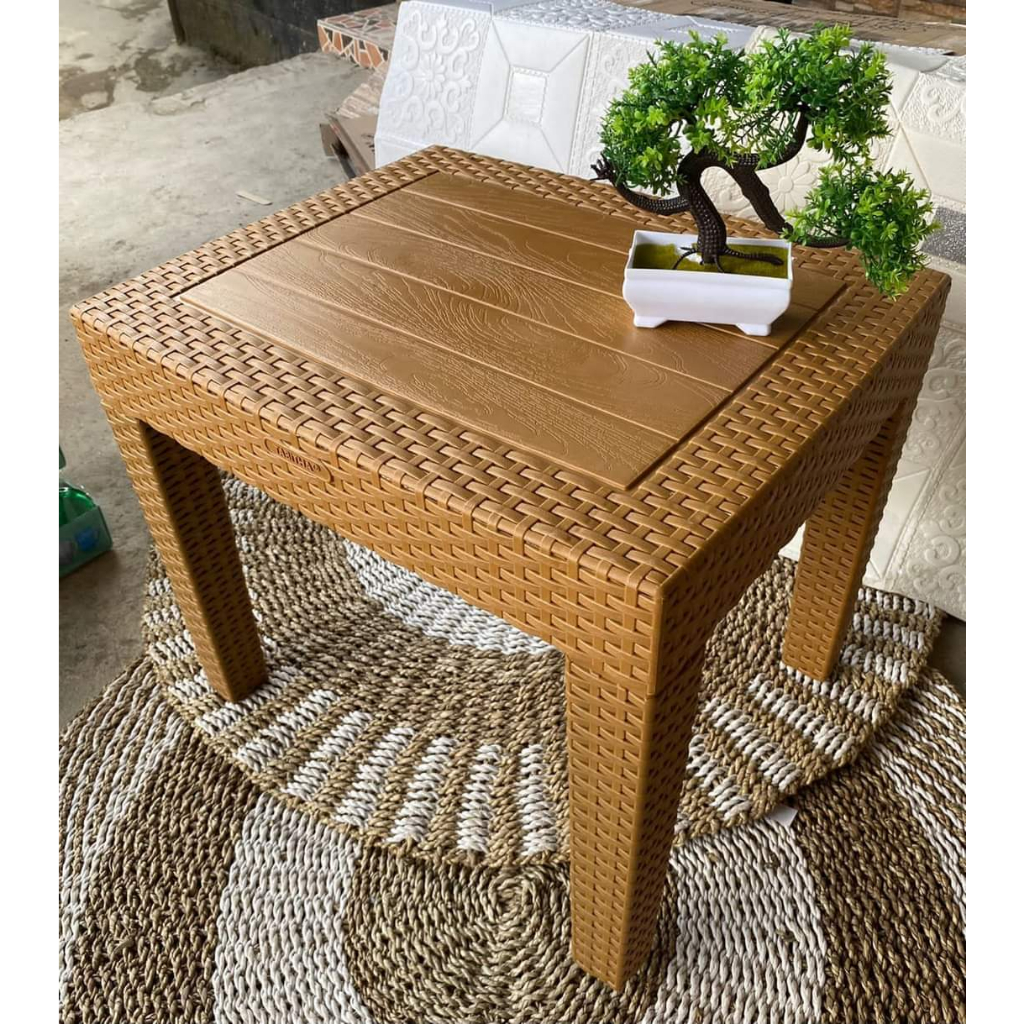 Jual Meja rotan Tabitha/meja teras/meja tamu/meja coklat /meja hitam ...