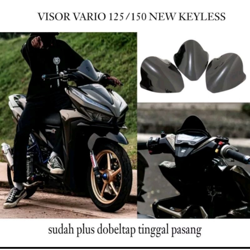 Jual Visor variasi vario 125 led 150 led new pnp vario 160 model jenong
