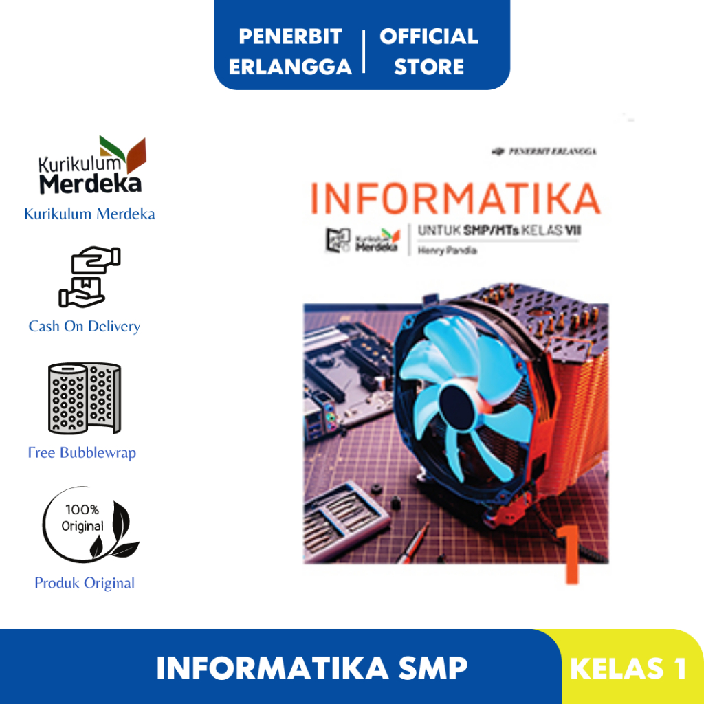 Jual Erlangga Official Informatika Smp Kelas 7 Kurikulum Merdeka Shopee Indonesia 4423