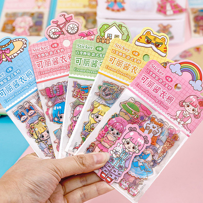 Jual STICKER BONGKAR PASANG BP MOTIF KAWAI GIRL / DRESSING CLOSET ...