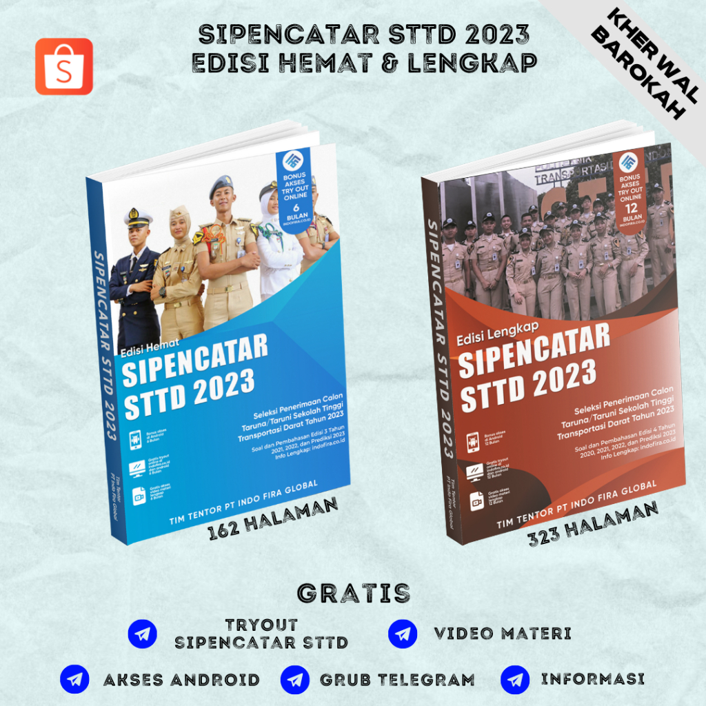 Jual NEW! Buku SIPENCATAR STTD 2023 (Edisi Lengkap & Edisi Hemat) Soal ...