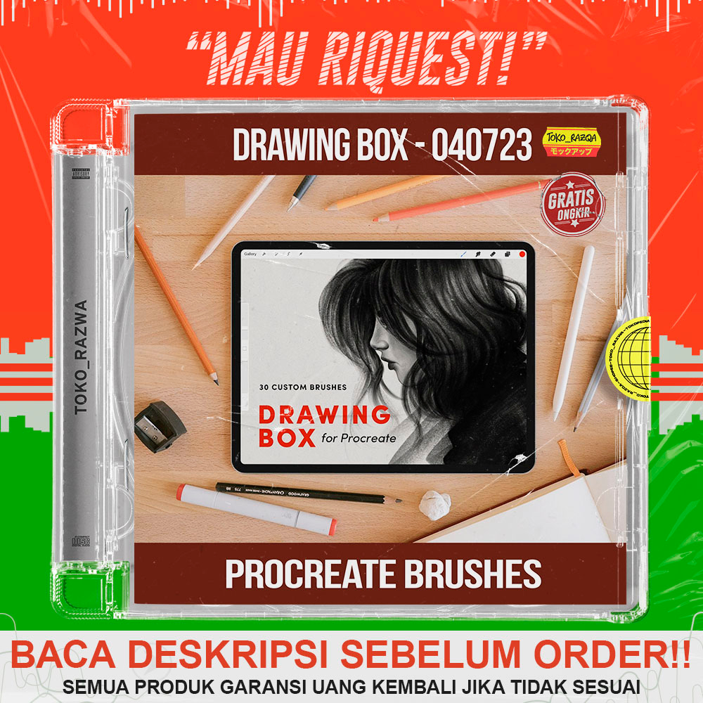 Jual Procreate Brushes - Drawing Box - 040723 | Shopee Indonesia