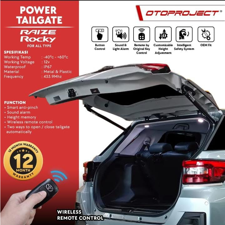 Jual POWER TAIL GATE ALL NEW RAIZE / ROCKY 2021 UP (ALL TYPE ...