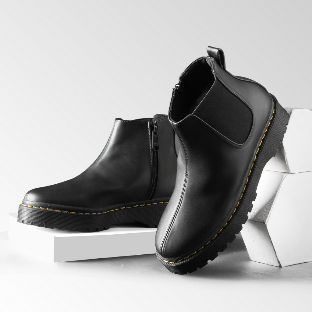 Jual CHELSEA BLACK |MNM x LVNATICA| Sepatu Boots Wanita Chelsea High ...