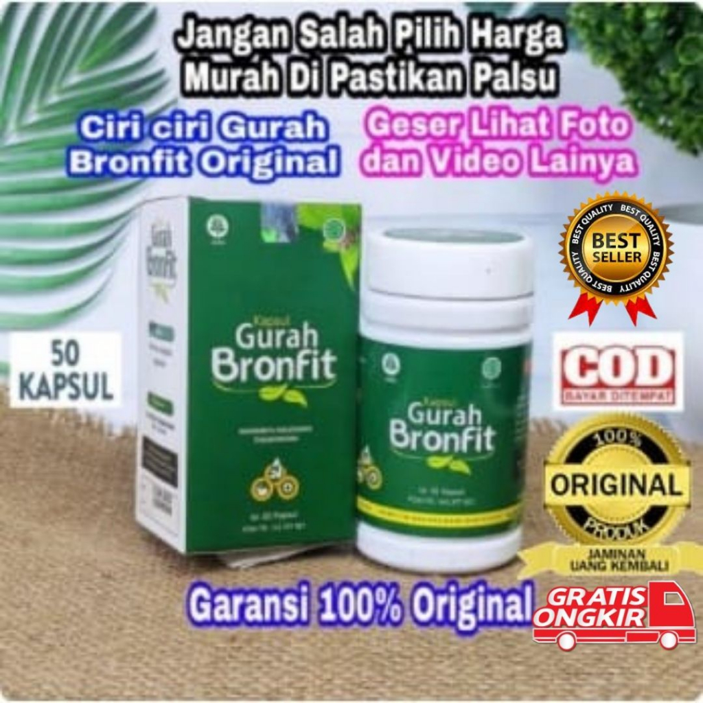 Jual Kapsul Gurah Bronfit Isi 50 Herbal 100% Original BPOM Garansi Asli ...