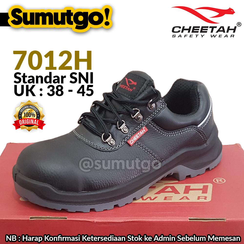 Jual Cheetah 7012h Lace Up Safety Boots Sepatu Safety 7012 H Pendek Low Cut Lace Up Bertali