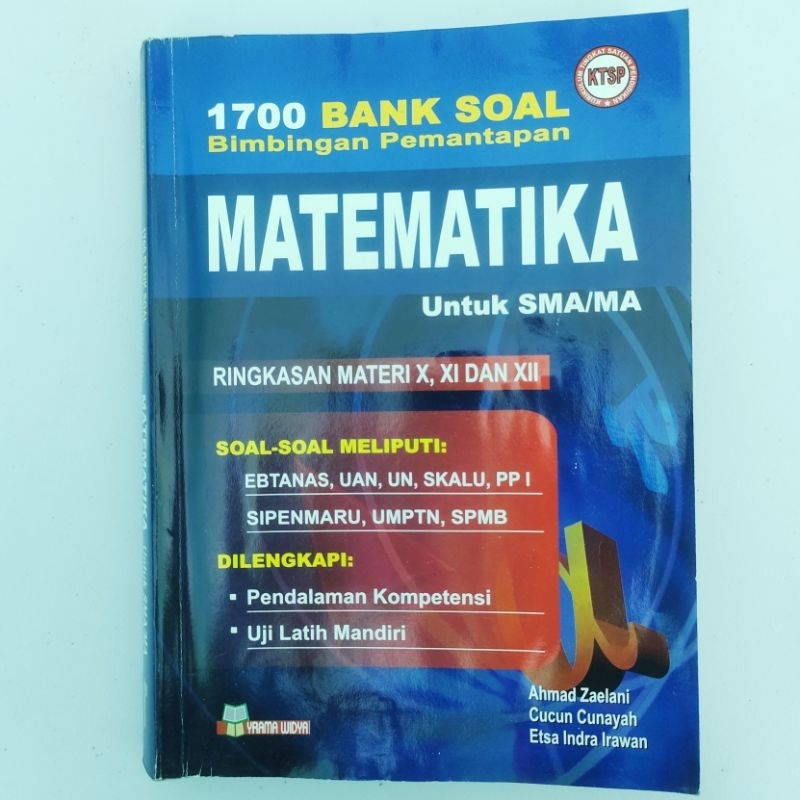 Jual Buku Matematika Untuk Smama Yrama Widya Kondisi Second Shopee Indonesia 7320