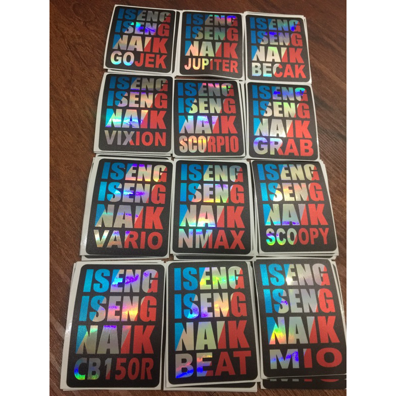 Jual Stiker iseng iseng hologram | Shopee Indonesia