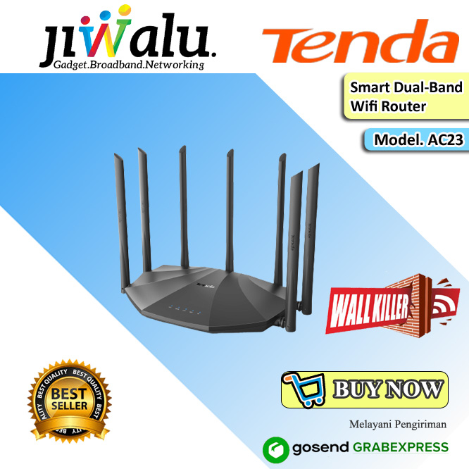 Jual Tenda Ac23 Ac2100 Router Wireless Dual Band Gigabit Wifi Shopee Indonesia 