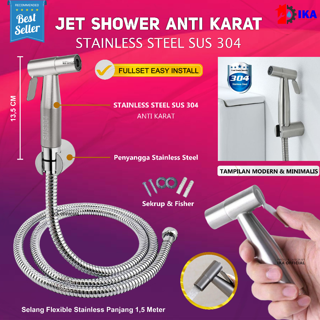 Jual PROMO TERGILA Jet Shower Kloset Toilet Closet Cebok WC Semprotan