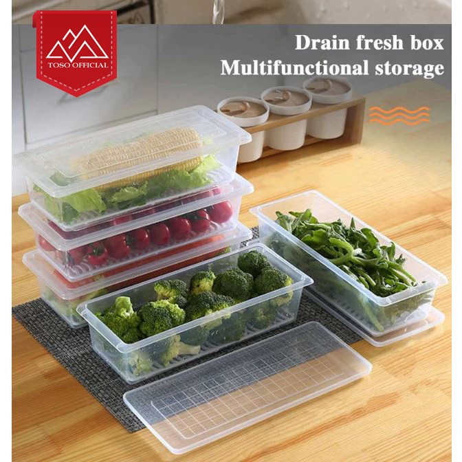 Jual KOTAK PENYIMPANAN DAGING SAYUR BUAH KULKAS TIRISAN KOTAK CONTAINER ...