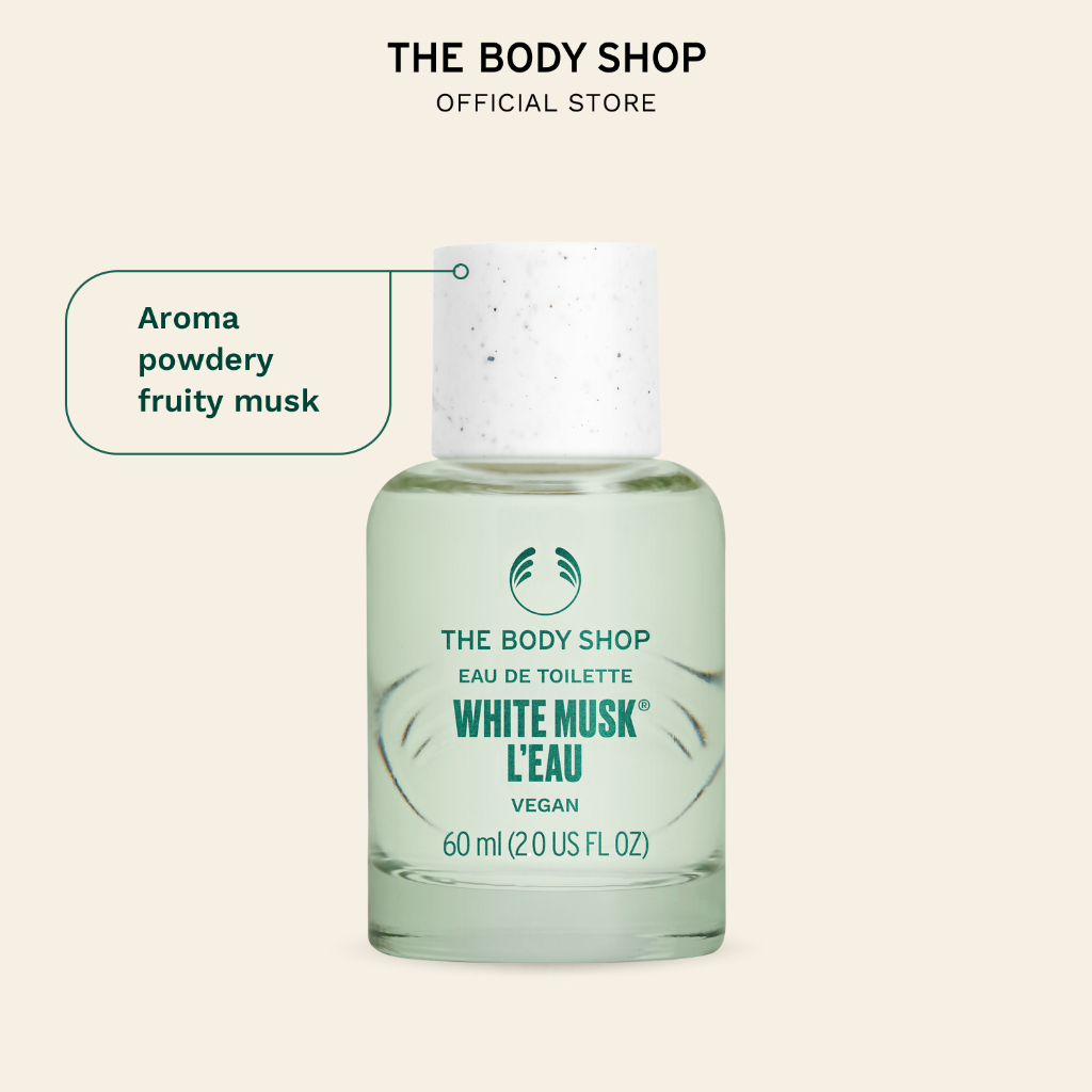 Jual The Body Shop White Musk L'eau Eau De Toilette EDT 60ml | Shopee ...