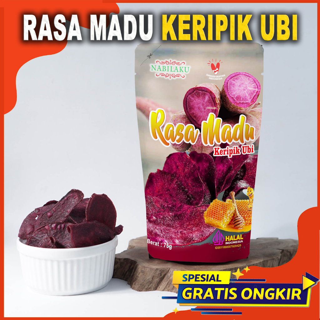 Jual Keripik Ubi Ungu RASA MADU Kemasan MT Khas Malang Shopee Indonesia