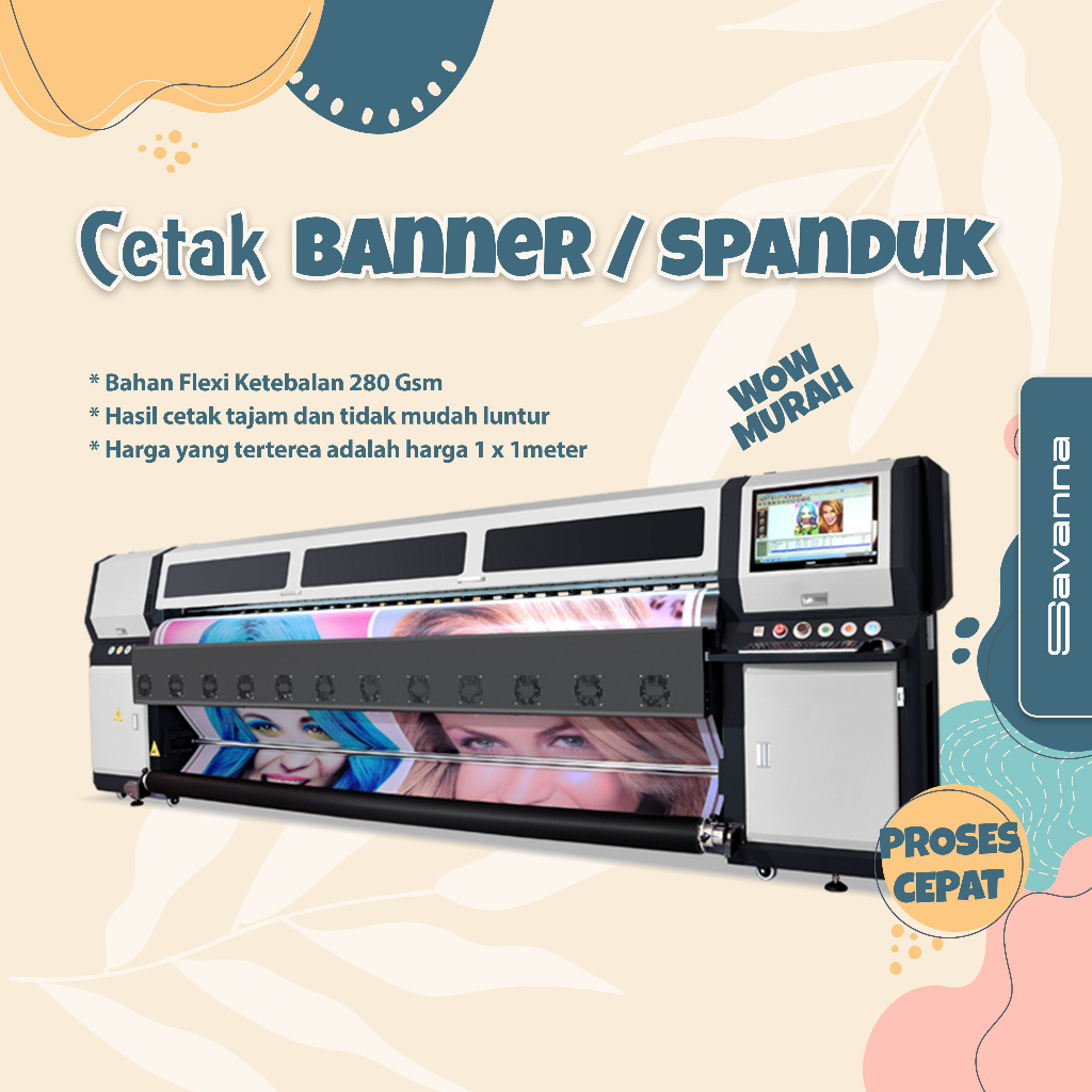 Jual Cetak Banner/ Spanduk Bahan FLEXI 280 GSM | Shopee Indonesia