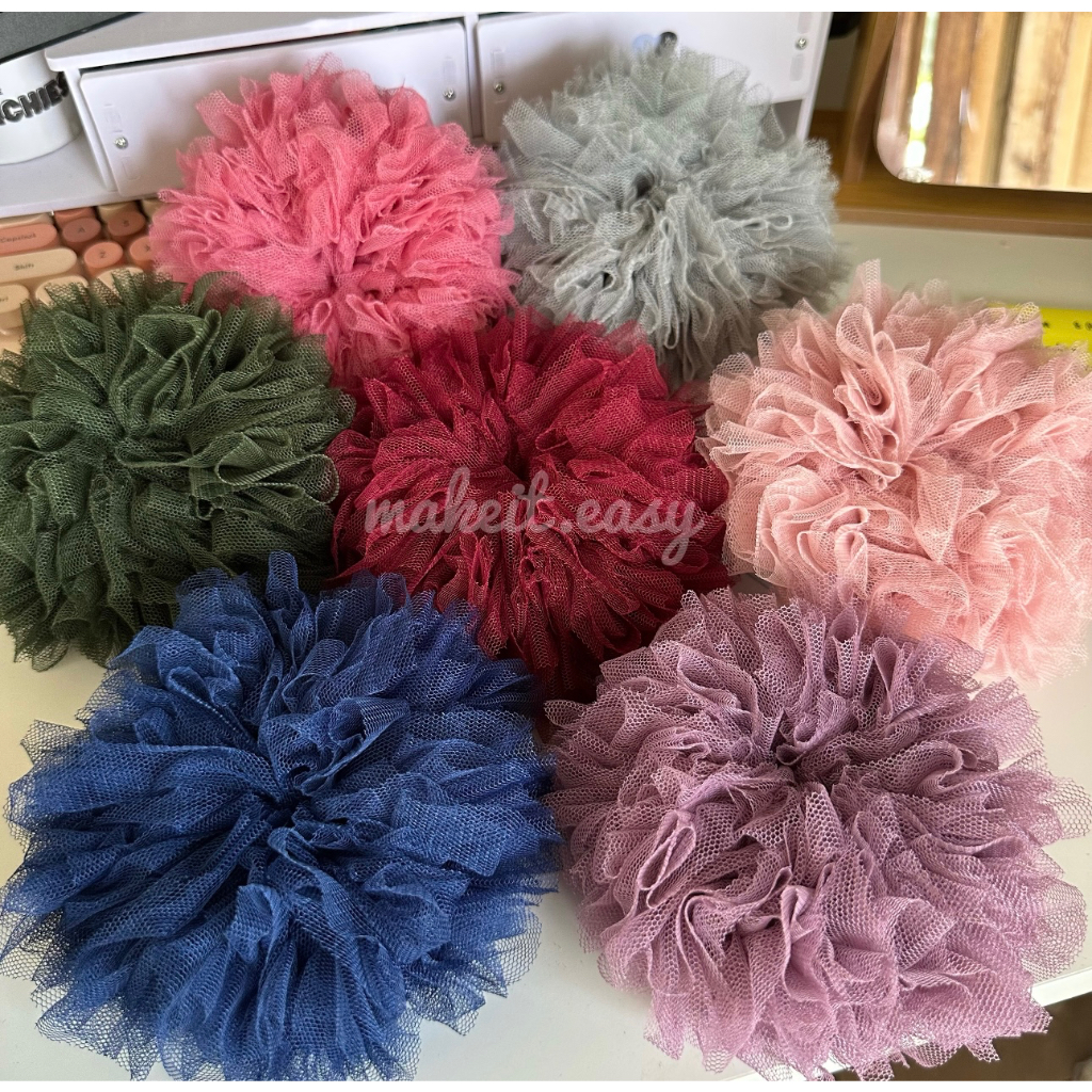 Jual Scrunchie Viral Cepol Hijab Ikat Rambut Cepolan Cepol Hijab Bahan Tule Soft 