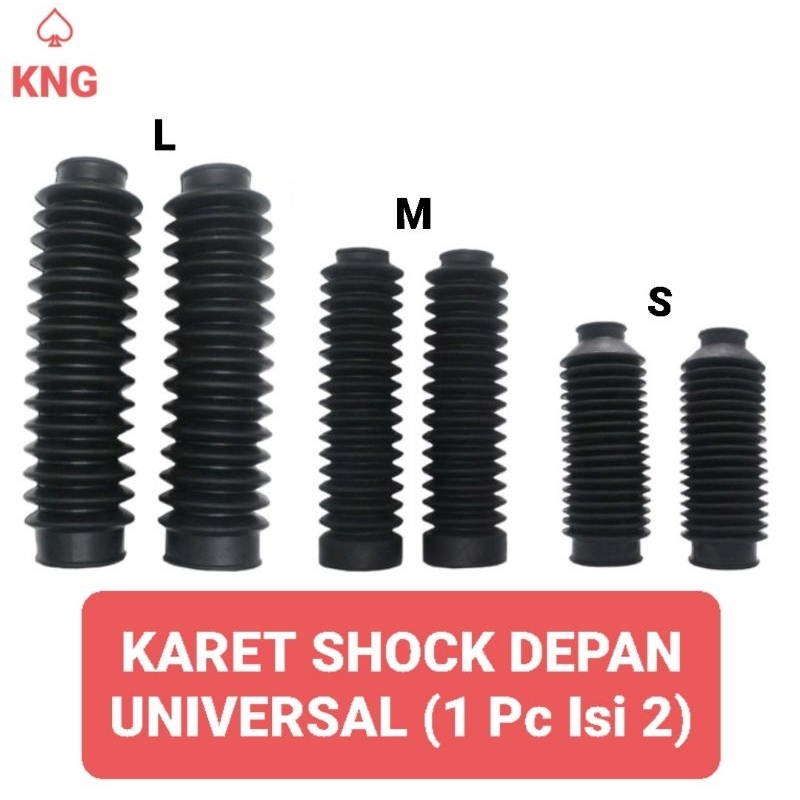 Jual Karet Boot Tutup Pelindung Shock Depan Motor Universal Variasi Ukuran Kecil Sedang Besar