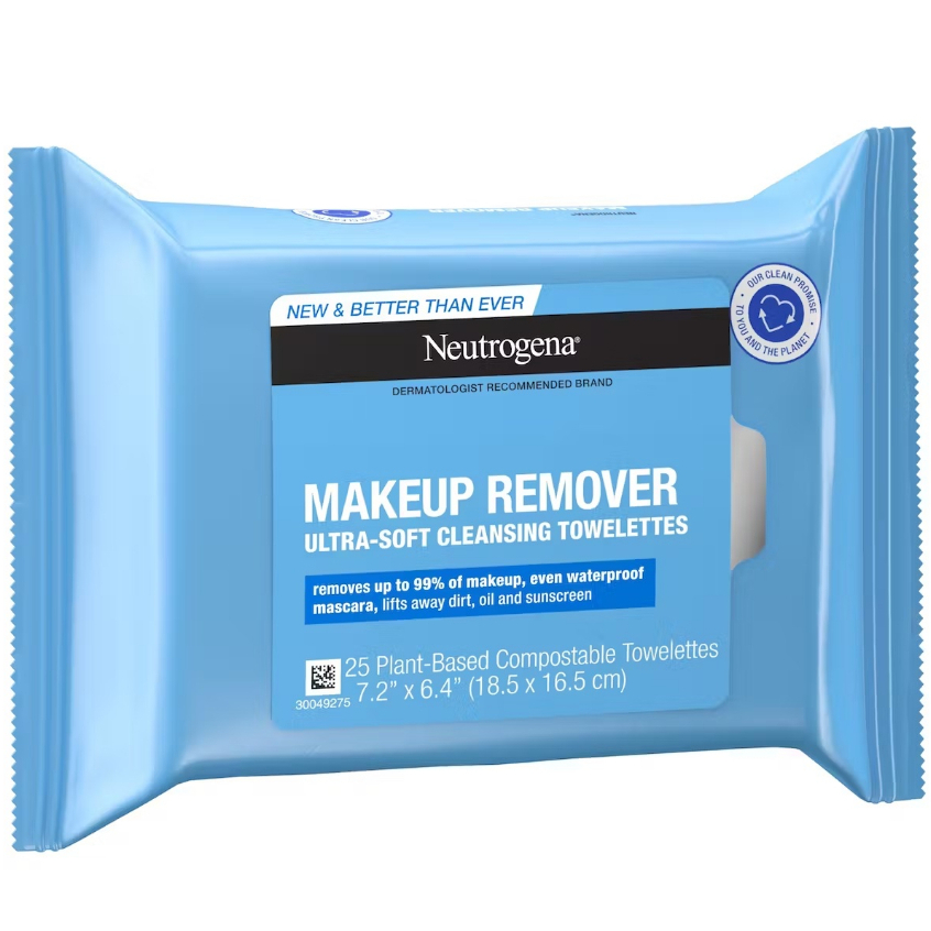 Jual Neutrogena Makeup Remover Ultra Soft Cleansing Towelettes 25 Plant