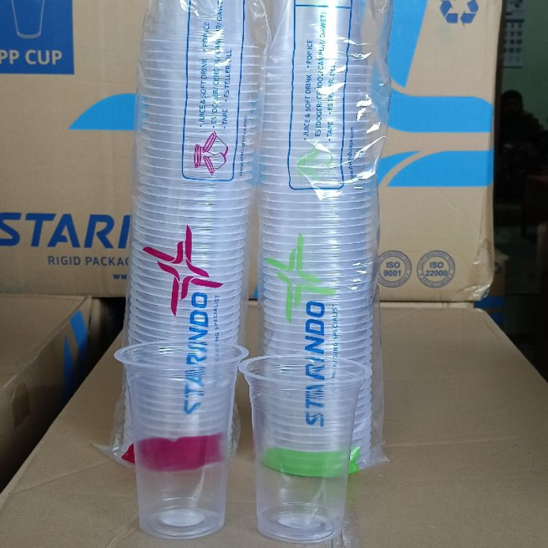 Jual Gelas Plastik Polos Starindo 14 Oz And 16 Oz Tebal 5 Gram 50pcs Shopee Indonesia 7121