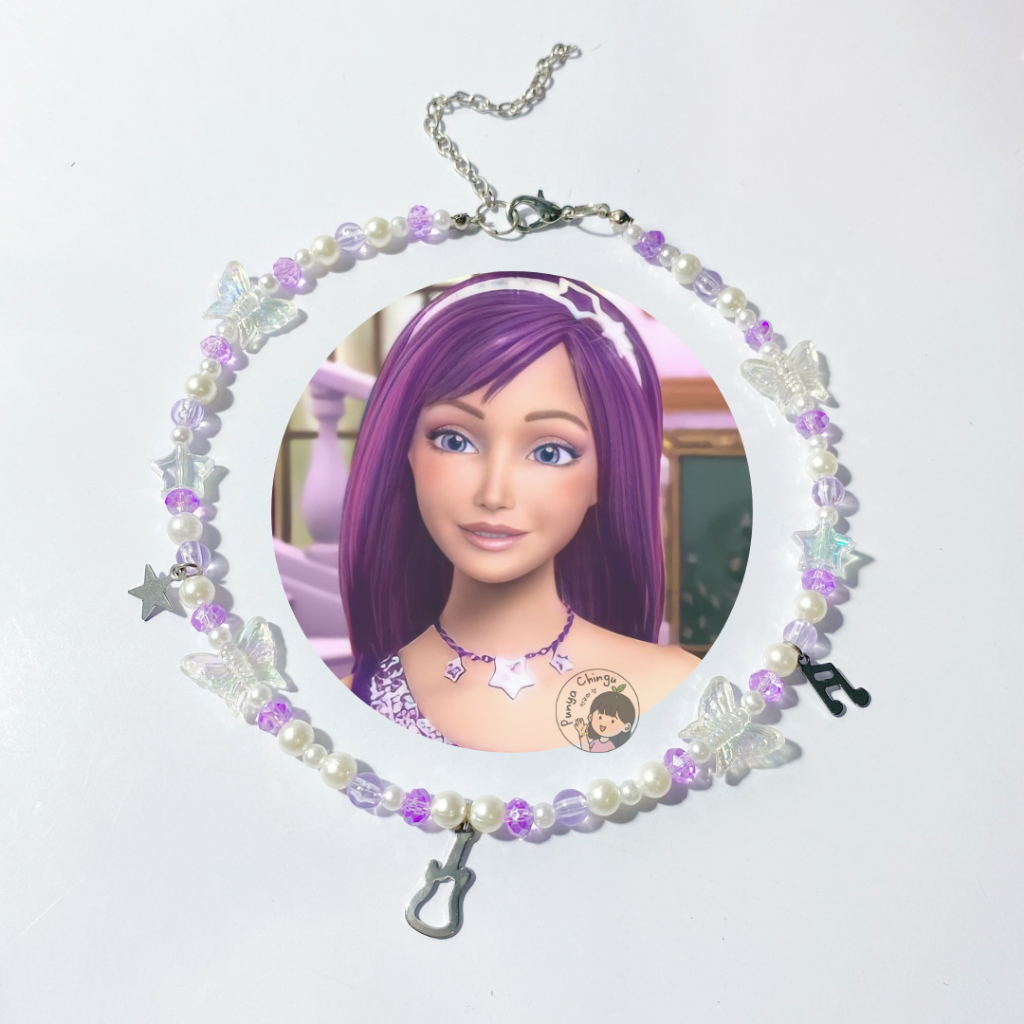 Jual Barbie Popstar Beaded Necklace Kalung Manik Aesthetic