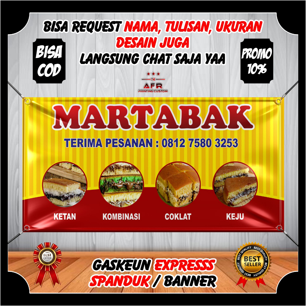 Jual Spanduk Jualan Martabak Manis Telor Banner Benner Martabak Viral Kekinian Berkualitas