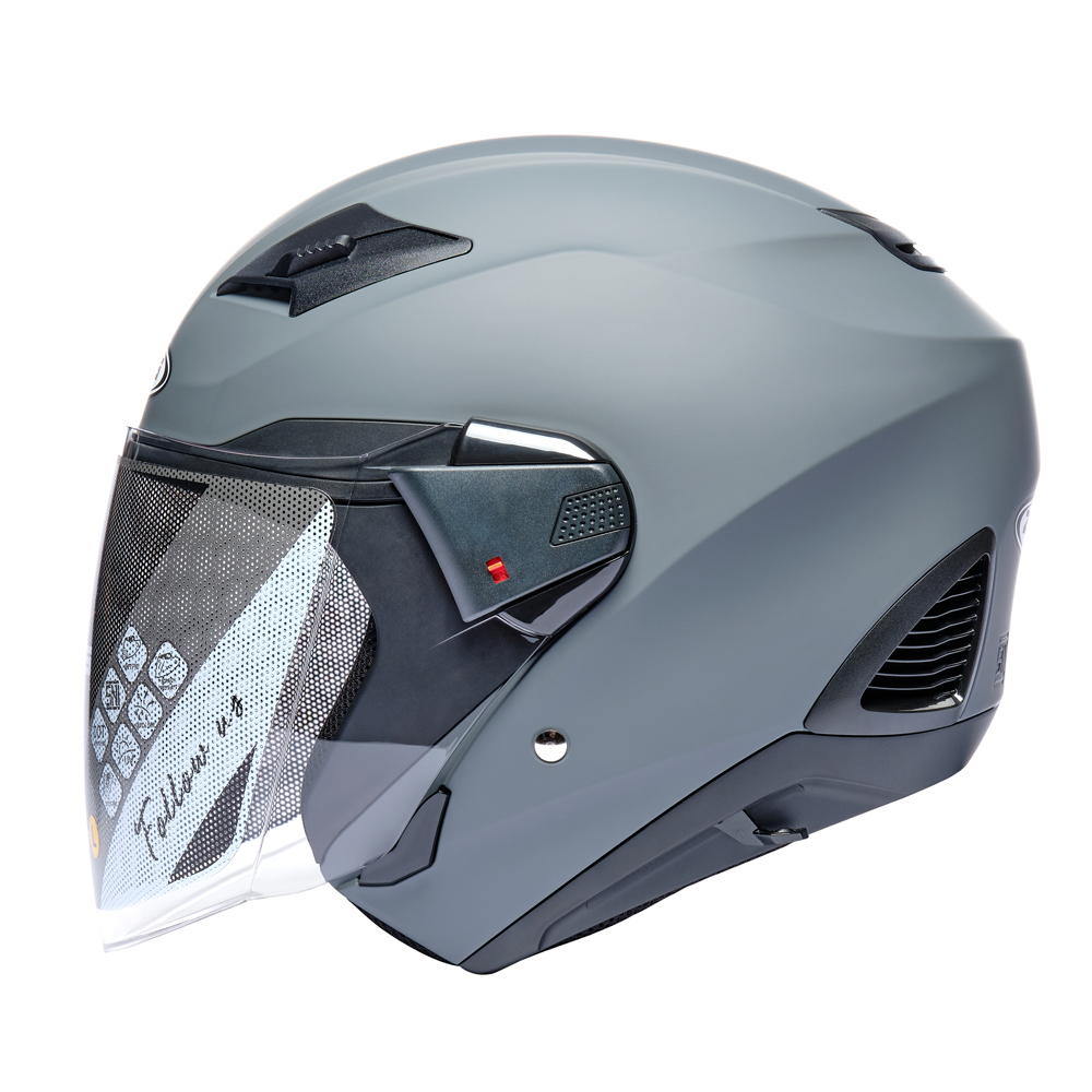 Helm zeus half store face double visor