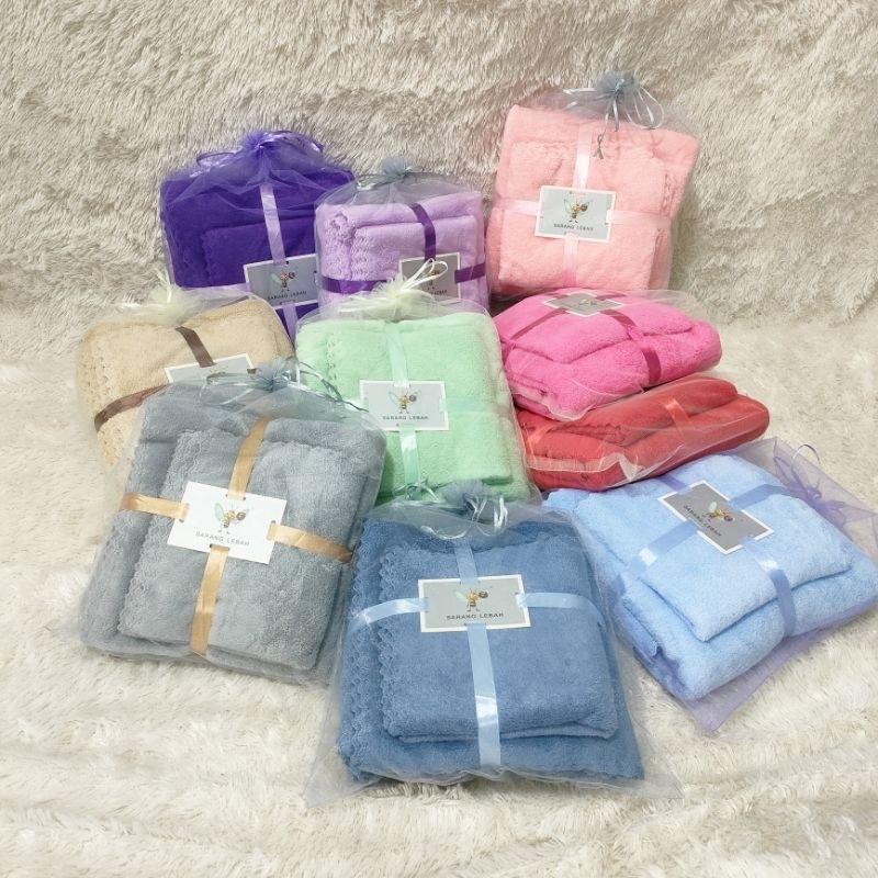 Jual HANDUK DEWASA BERANAK SET 2IN1 SARANG LEBAH | Shopee Indonesia