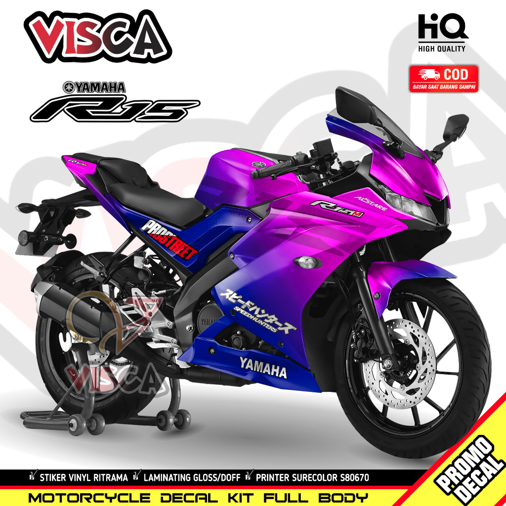 Jual (COD) Decal R15 V3 Full Body Keren Stiker R15 V3 Full Body Keren ...