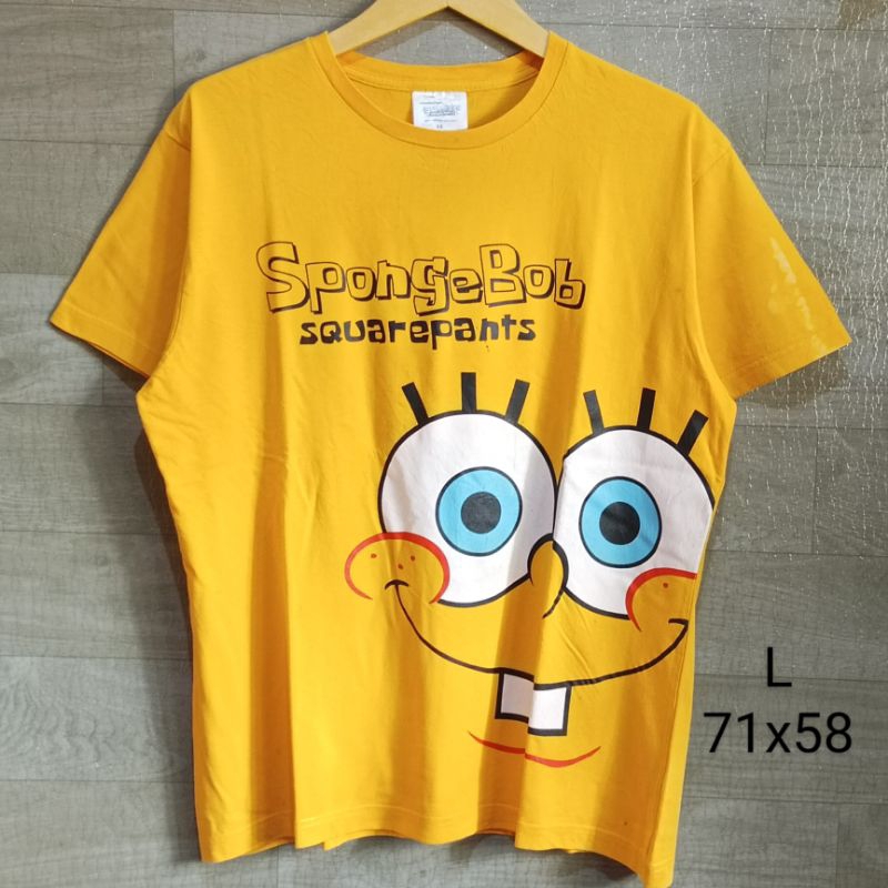 Jual Kaos T Shirt Oversize Spongebob Squarepants Official Second Original 100 Shopee Indonesia 