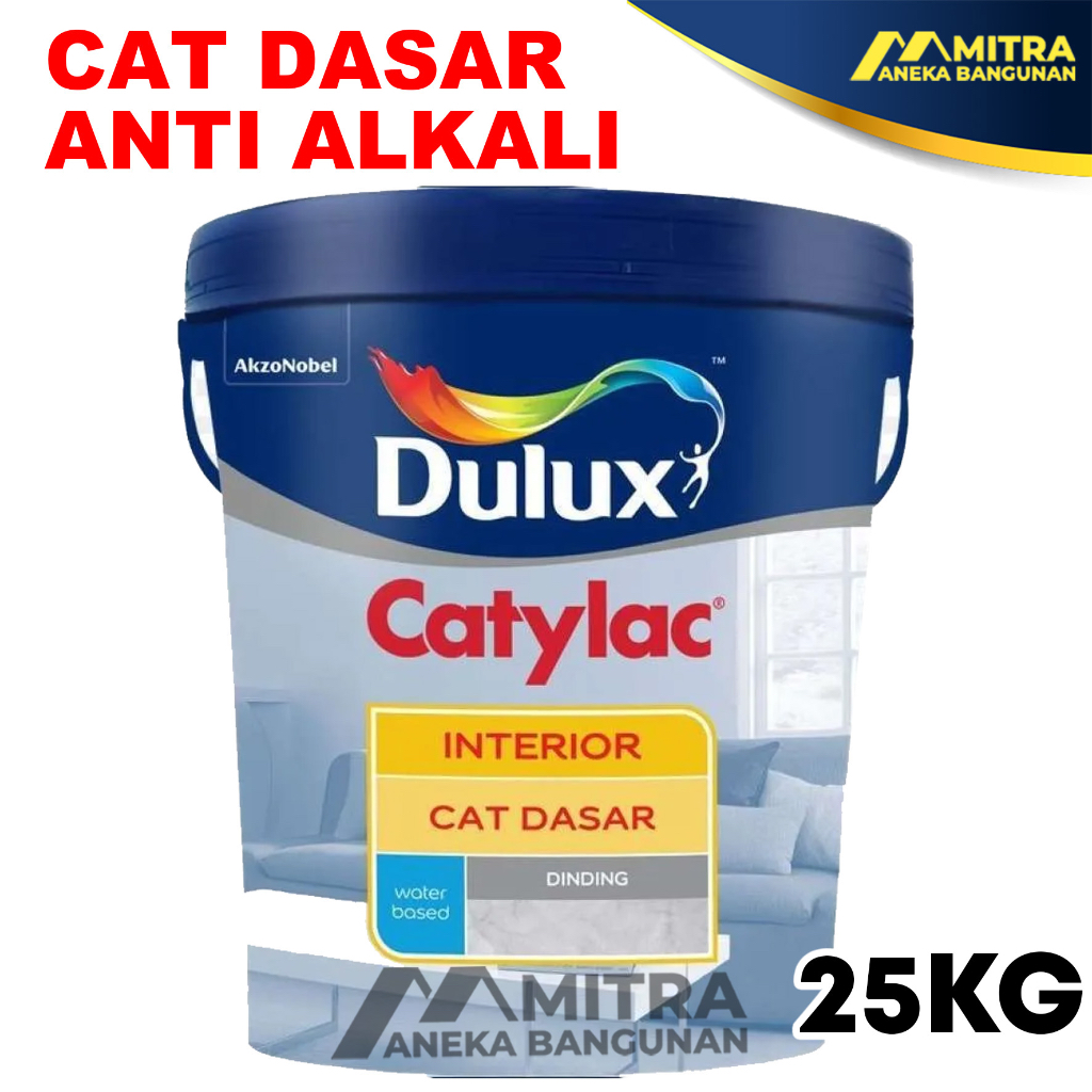 Jual CAT DASAR TEMBOK ANTI ALKALI DULUX CATYLAC INTERIOR 25 KG PAIL ...