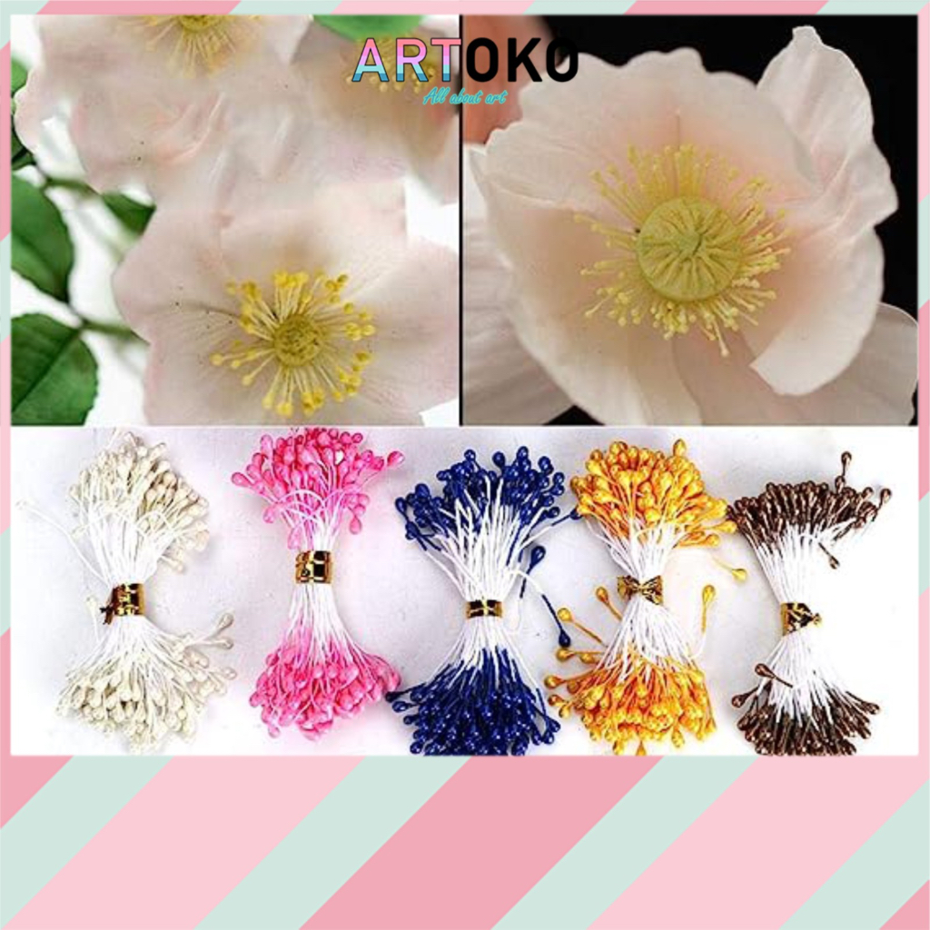 Jual PUTIK BUNGA sari isi +- 100 pcs warna warni manik manik aksesoris ...