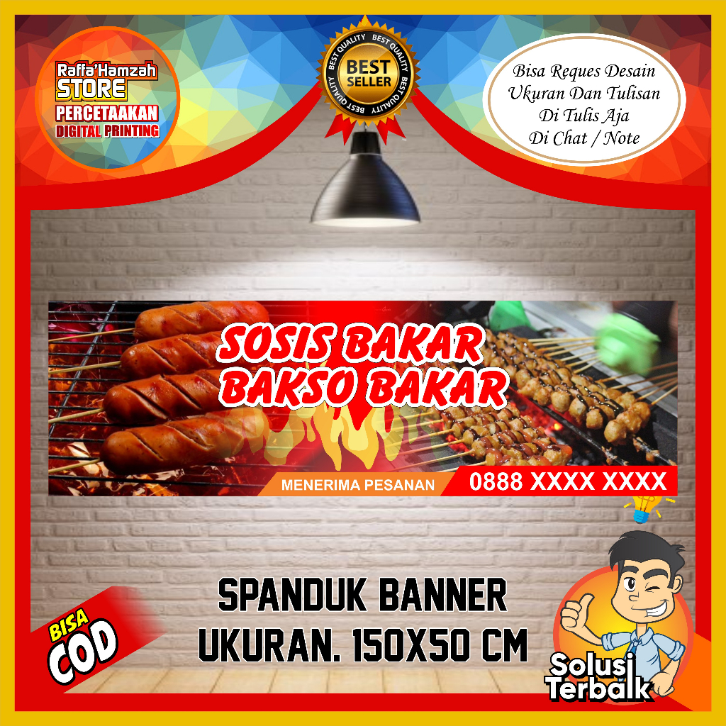 Jual Spanduk Banner Sosis Bakar And Bakso Bakar Spanduk Sosis Bakar And Bakso Bakar Bisa Cod 7079