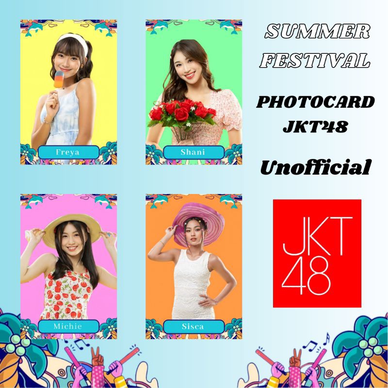 Jual Photocard JKT48 Summer Festival SATUAN (UNOFFICIAL) Shopee