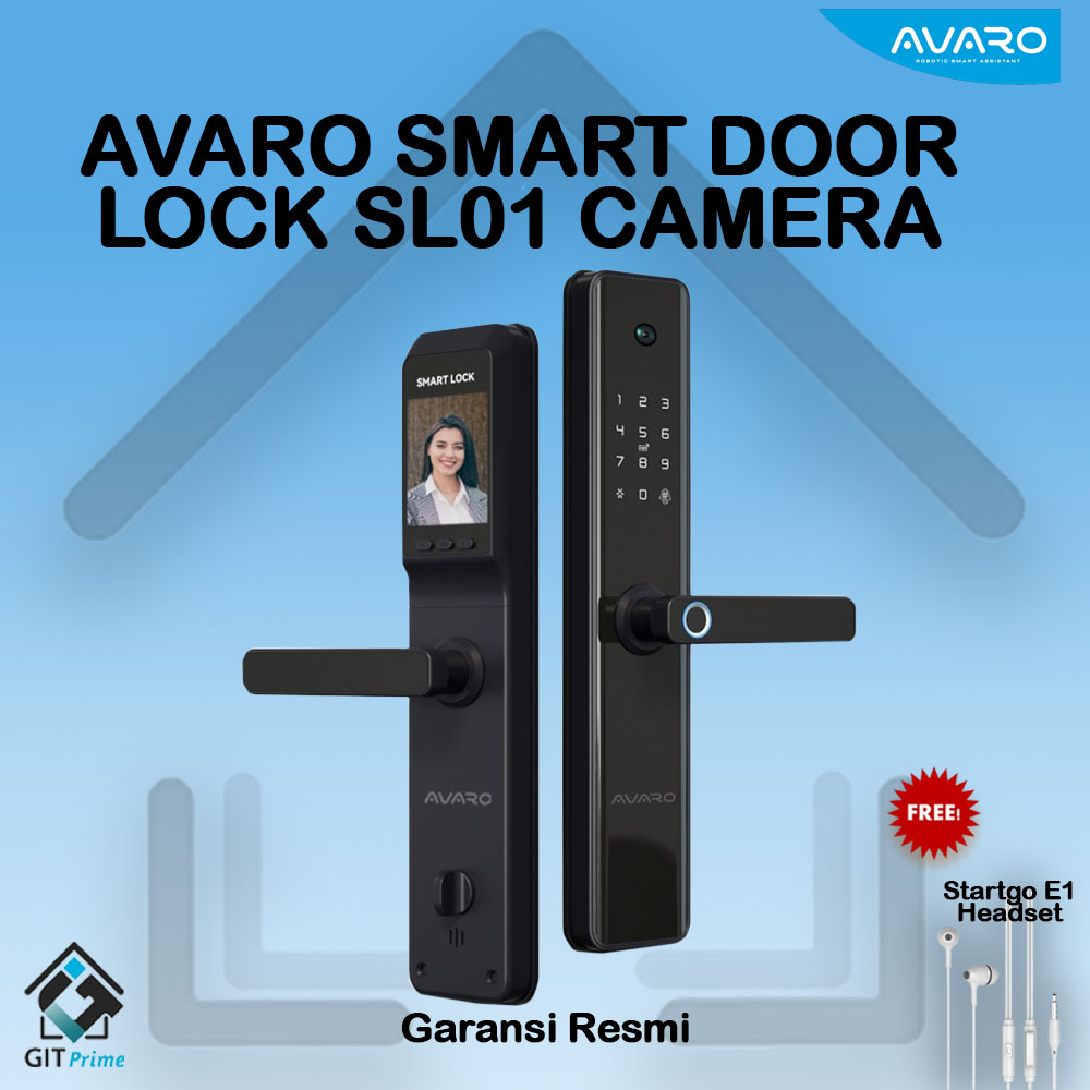 Jual AVARO SL01 Camera Smart Door Lock Kunci Pintu Digital Garansi