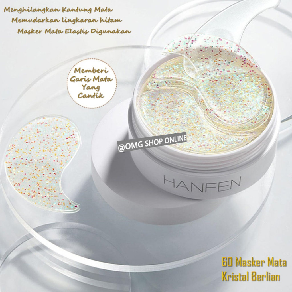 Jual Isi 60 LEMBAR Termurah !!! Masker Mata Collagen Crystal Diamond HANFEN Original / Masker