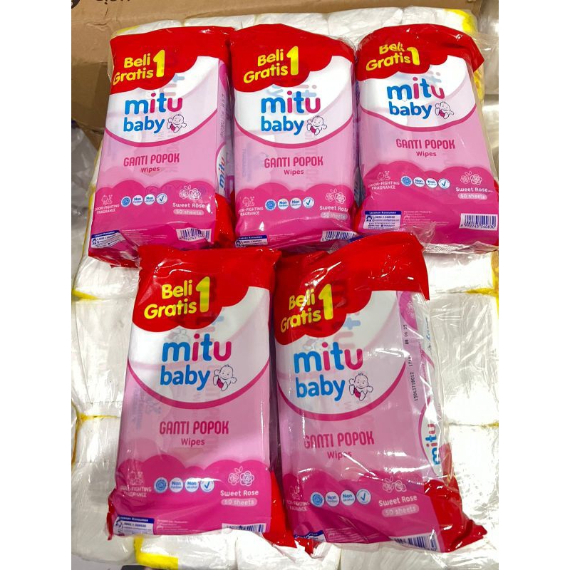 Jual Tissue mitu babby by one get one PAKET 5 BUNDLE | Shopee Indonesia