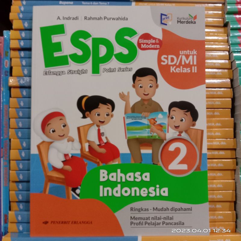 Jual Buku Esps Bahasa Indonesia Kelas 2 SD Kurikulum Merdeka Erlangga ...