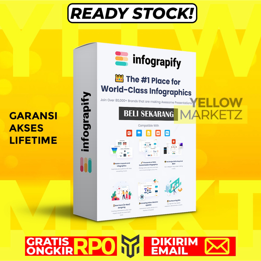 Jual [307] INFOGRAPIFY Template PPT Infografis Premium Powerpoint ...