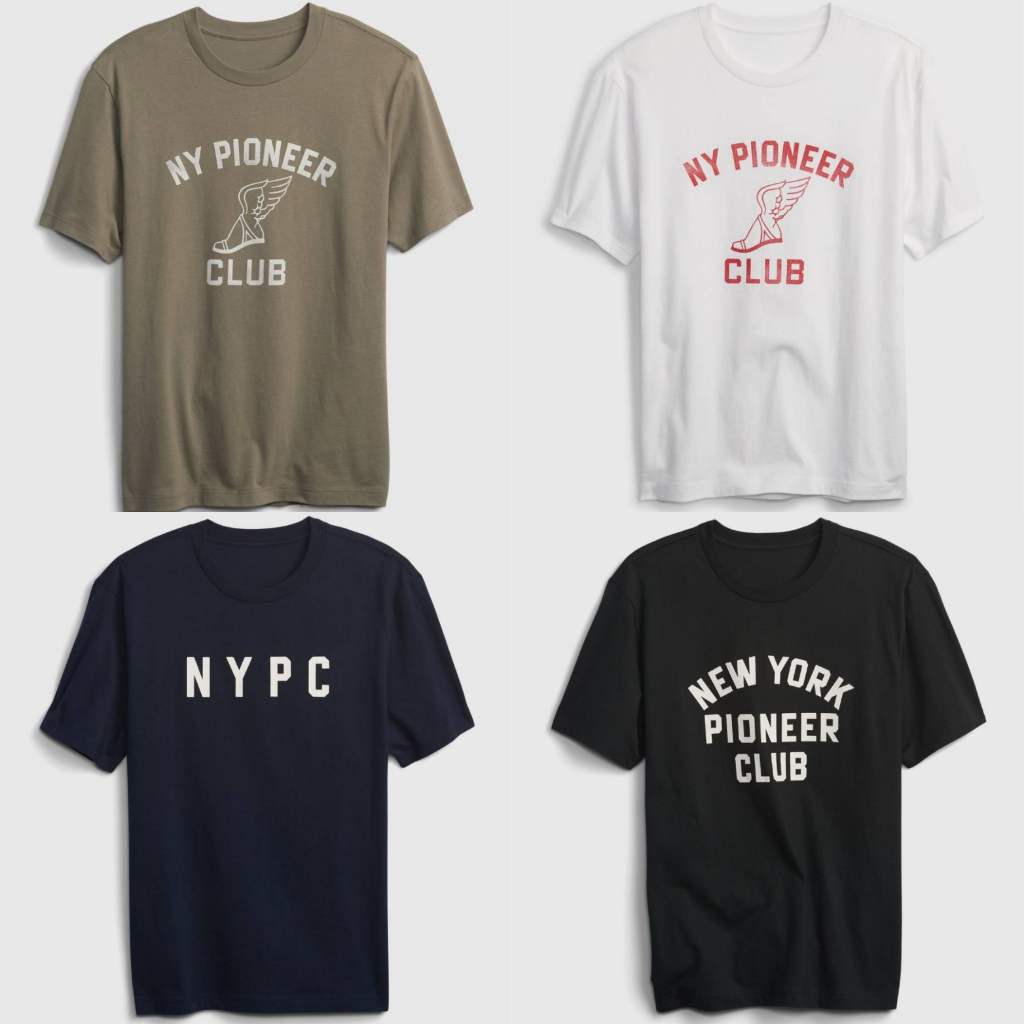 Jual Kaos G***AP x New York Pioneer Club Graphics T-Shirt Original ...