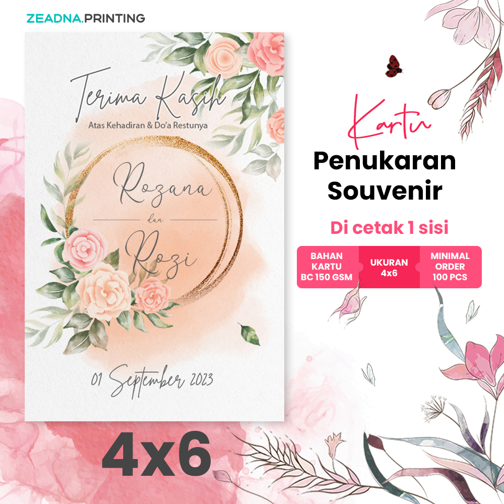 Jual Kartu Souvenir Kartu Tukar Souvenir Kartu Ucapan Terima Kasih