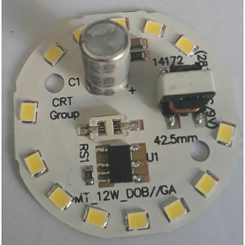 Jual Mesin Lampu Pcba LED AC 12 Watt CRT. Modul led. LED AC. Pcb