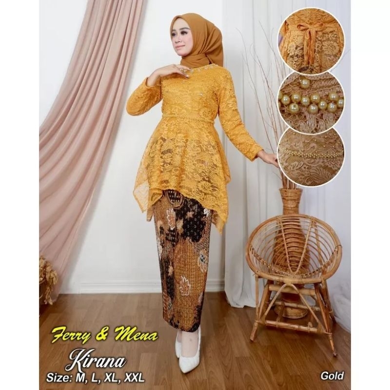 Jual BA KEBAYA BRUKAT/ SETELAN KEBAYA BROKAT KIRANA | KEBAYA KIRANA