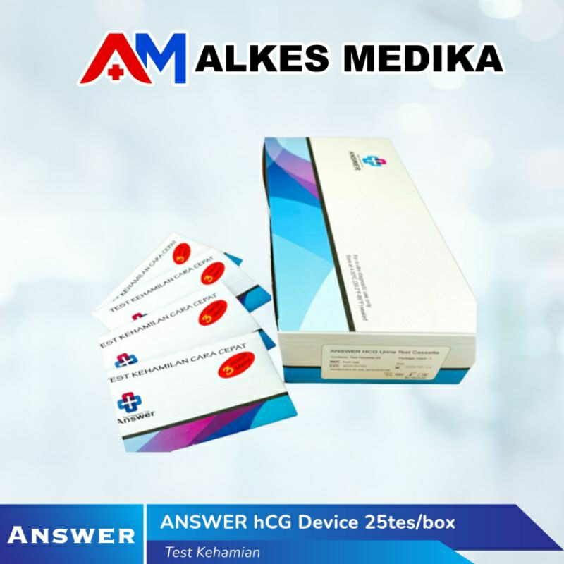 Jual ANSWER hCG Device / Card / hCG Cassette 25tes/box | Shopee Indonesia