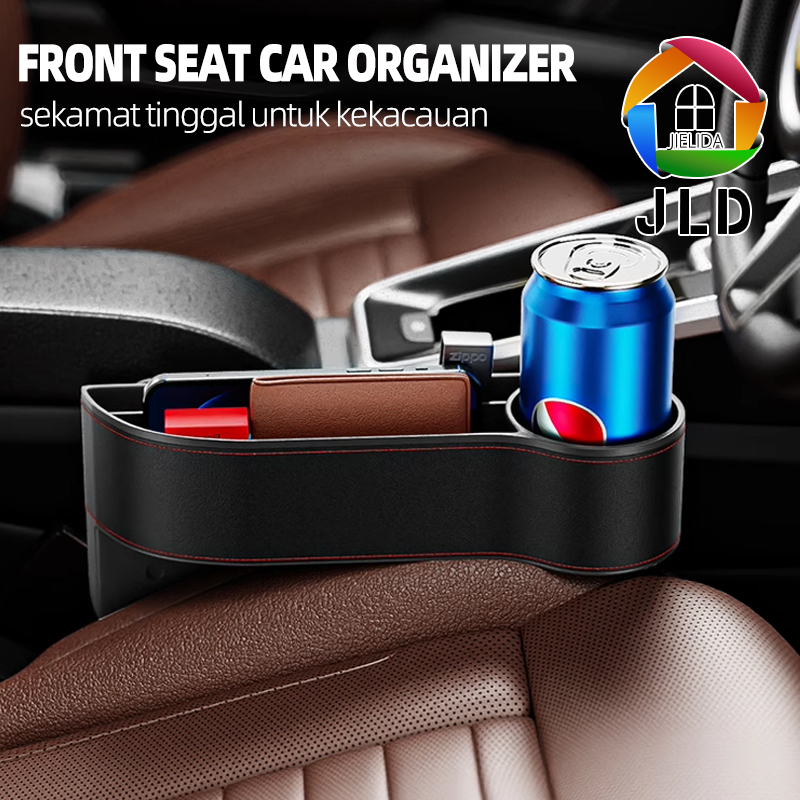 JieLiDa Front Seat Car Organizer Rak Samping Mobil Gap Storage Kursi Jok Mobil Universal 29x16cm