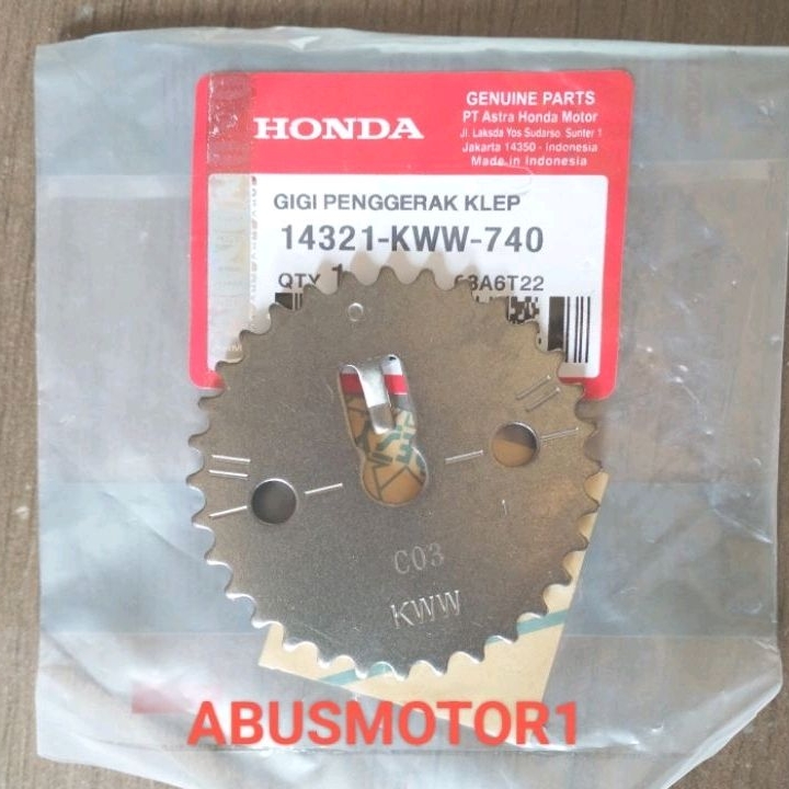 Jual GEAR GIGI SENTRIK TIMING KETENG BLADE NEW 125 KWW REVO FI INJEKSI