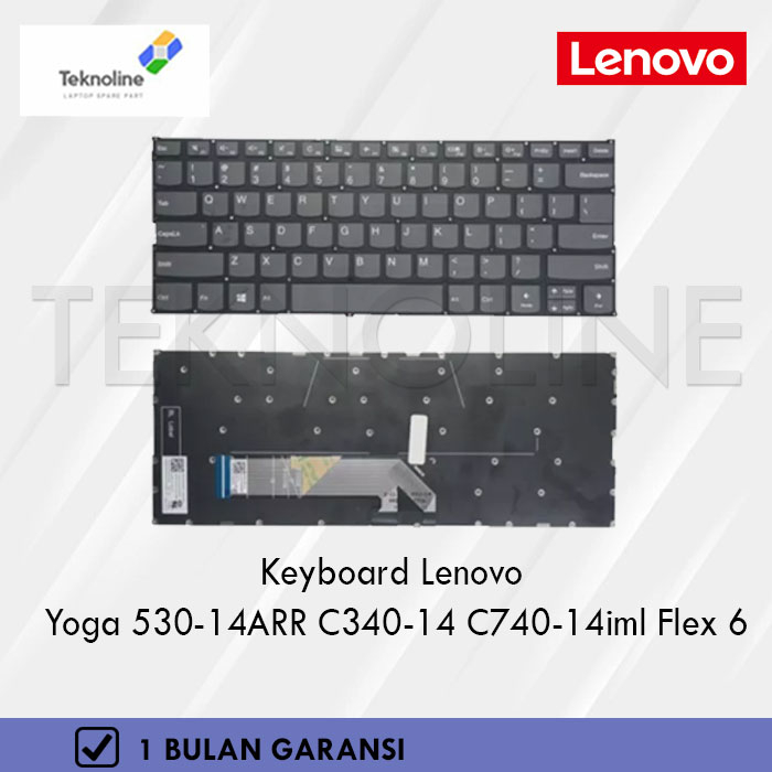 Jual Keyboard Lenovo Yoga 530-14ARR C340-14 C740-14iml Flex 6 No ...