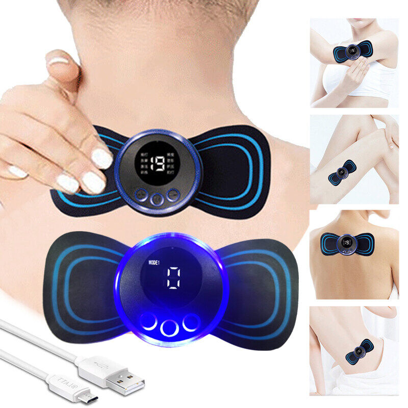 Jual Elde 1 Alat Pijat Leher Terapi Mini Pad Mat Electric Ems Massager Recharging Alat Pijat