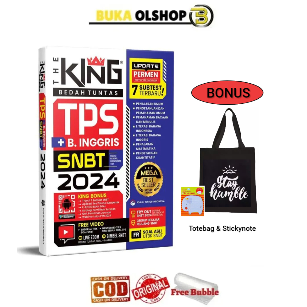 Jual The King Tps Snbt Bedah Tuntas Tes Potensi Skolastik Snbt Shopee Indonesia