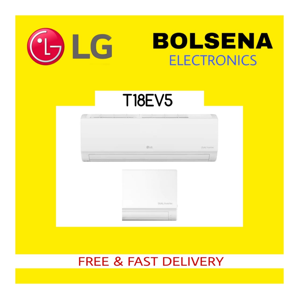 Jual AC SPLIT 2 PK PK LG T18EV5 DUAL COOL INVERTER 2PK AC LG DUAL