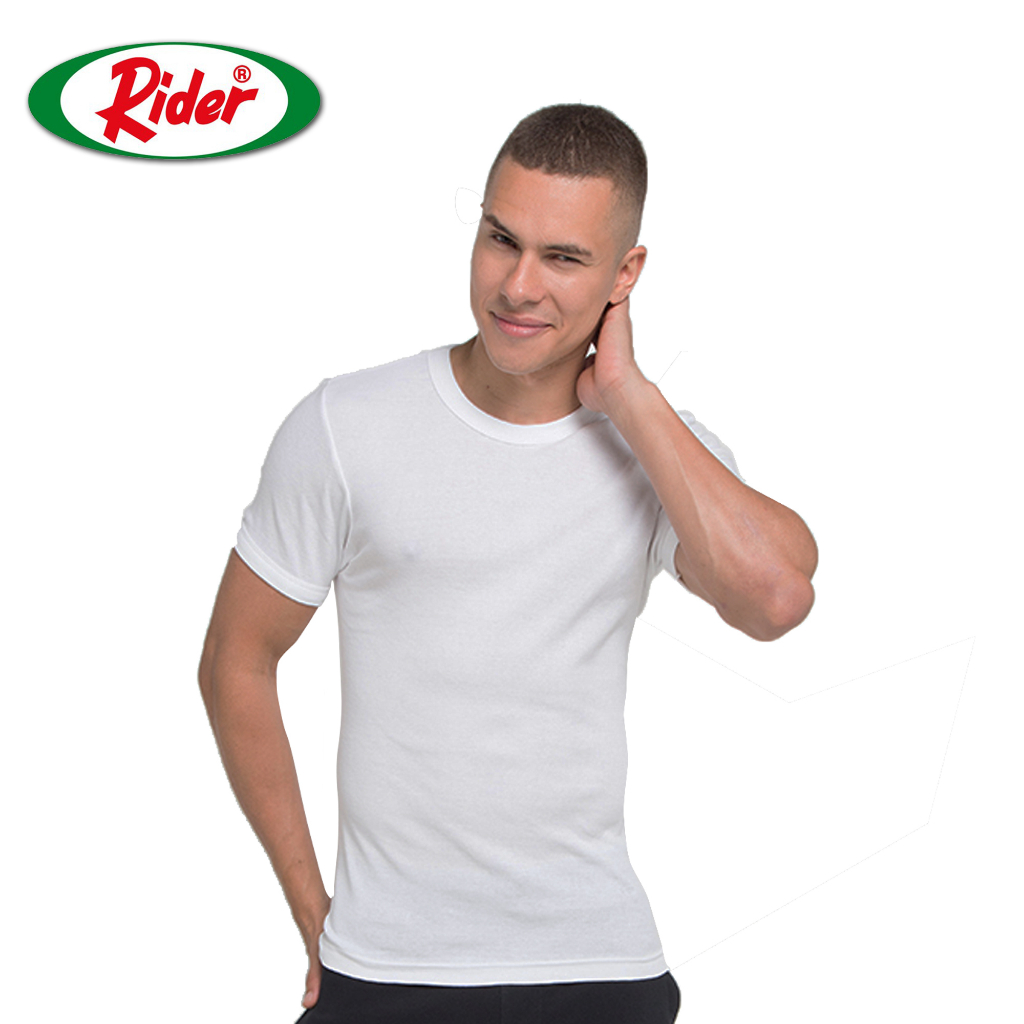 Jual Rider T-Shirt - Kaos Dalam Pria Round Neck R223BP Warna Putih isi ...